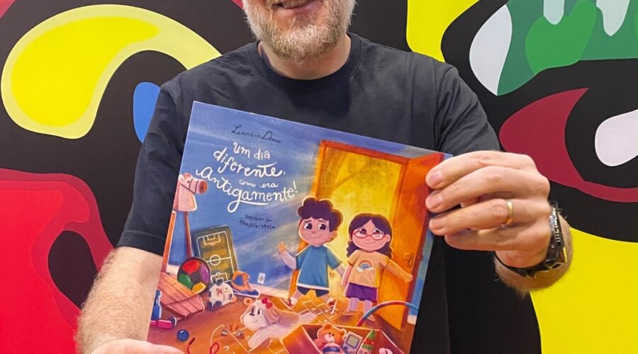 Livro infantil resgata brincadeiras e cria momentos além das telas