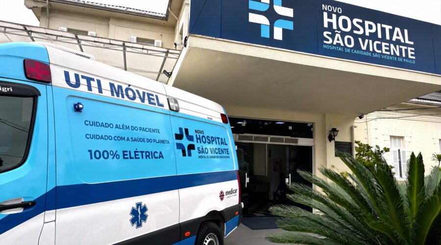 Hospital São Vicente é o primeiro filantrópico de SP com ambulância elétrica
